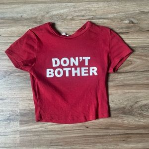 Garage Don’t Bother Red Stormi Tee